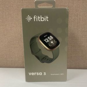 Fitbit olive and gold Versa 3 Smartwatch and GPS